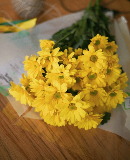 꽃이 피는, 노란 꽃, 다발의 무료 스톡 사진
