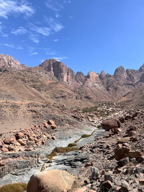 Rocky Mountain Under Blue Sky