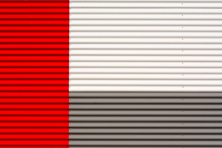 Red, White And Gray Stripes