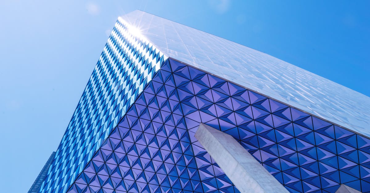 Architectural Photography of Blue Building