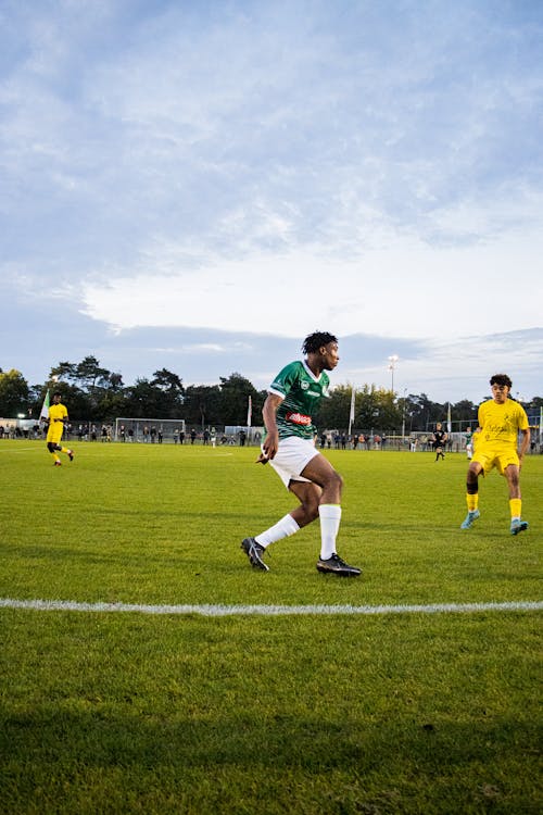 Soccer Players During the Match