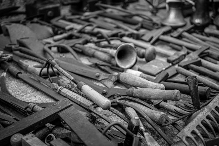 Stack Of Rusty Tools