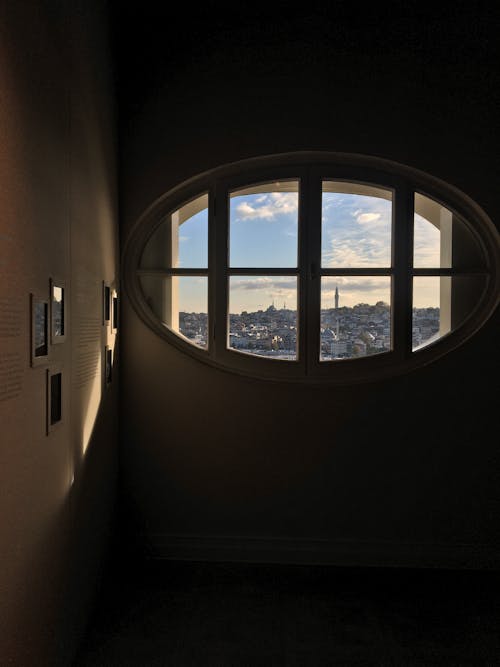 Free An Oval Shaped Window Stock Photo