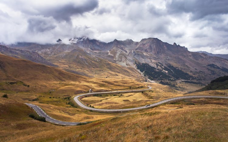 A Long And Winding Road In The Mountain