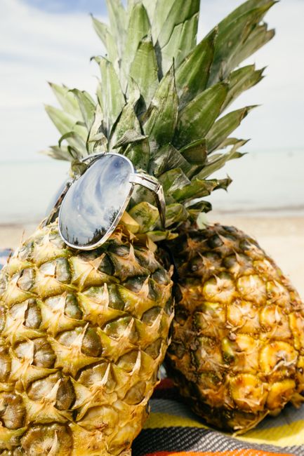 Free stock photo of afslapning, ananas, blå himmel