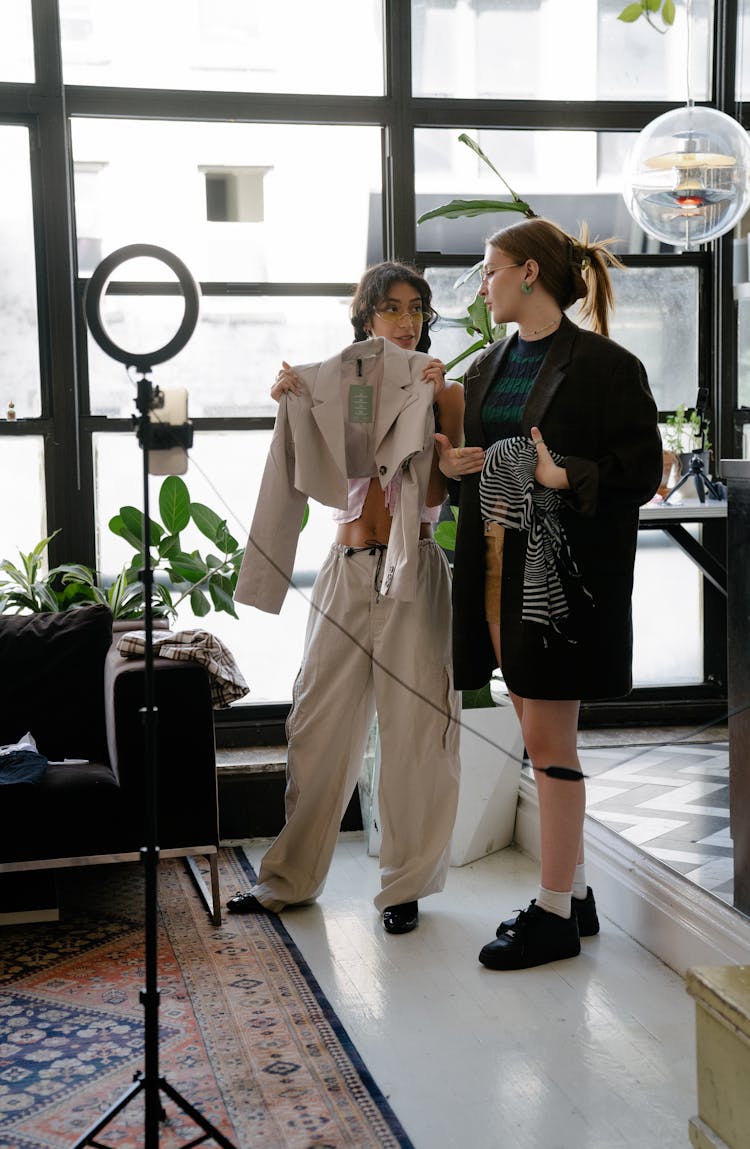 Women Looking At Clothes