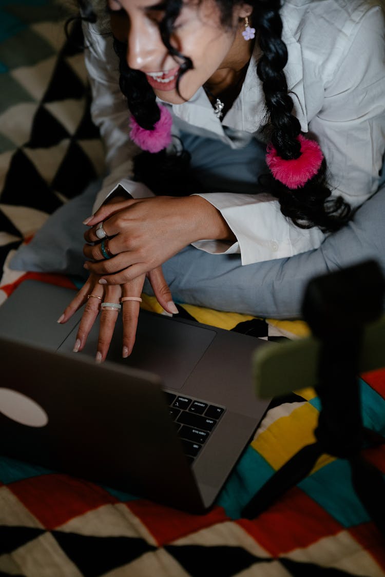 Woman With Laptop