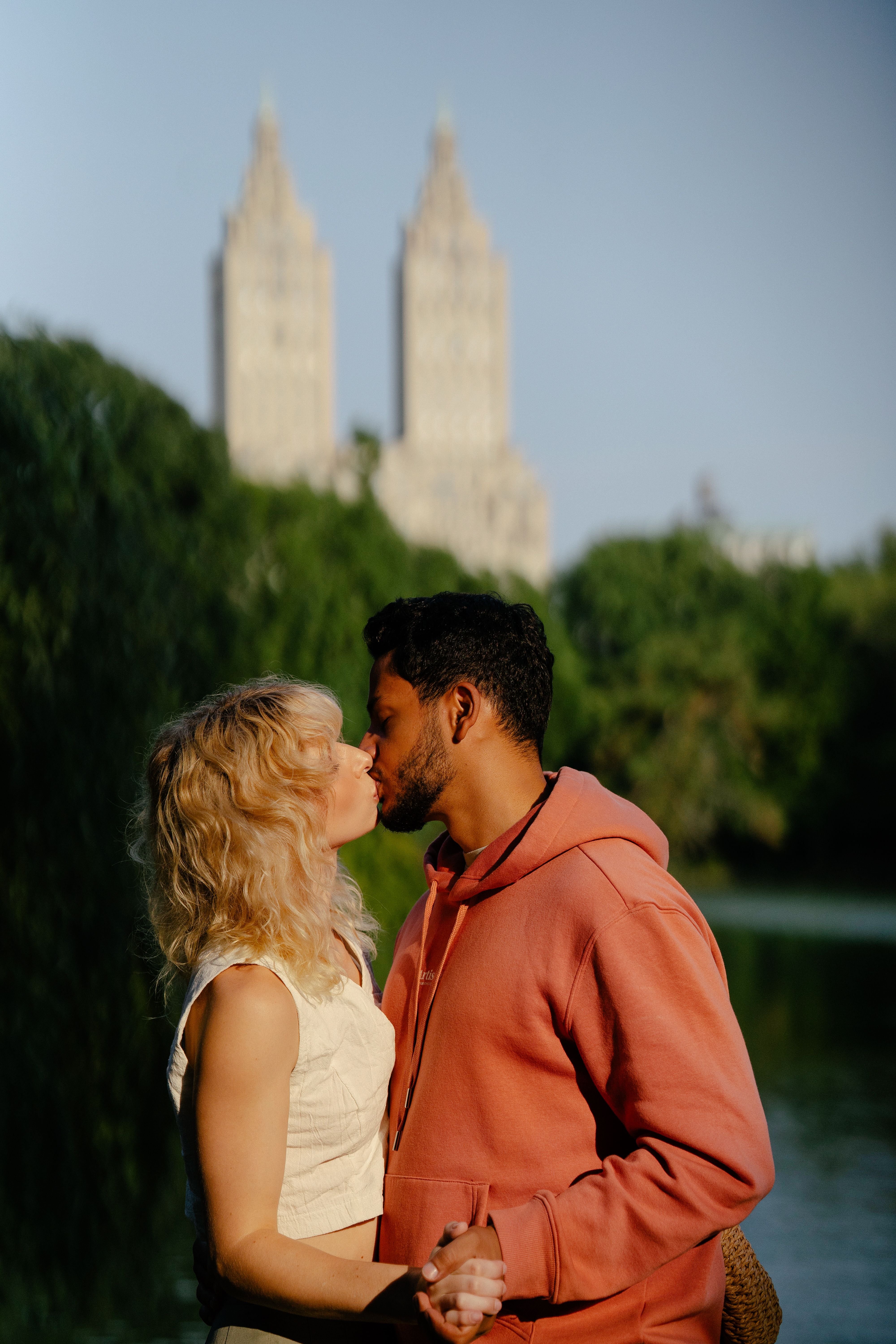 A Couple Kissing in a Park · Free Stock Photo