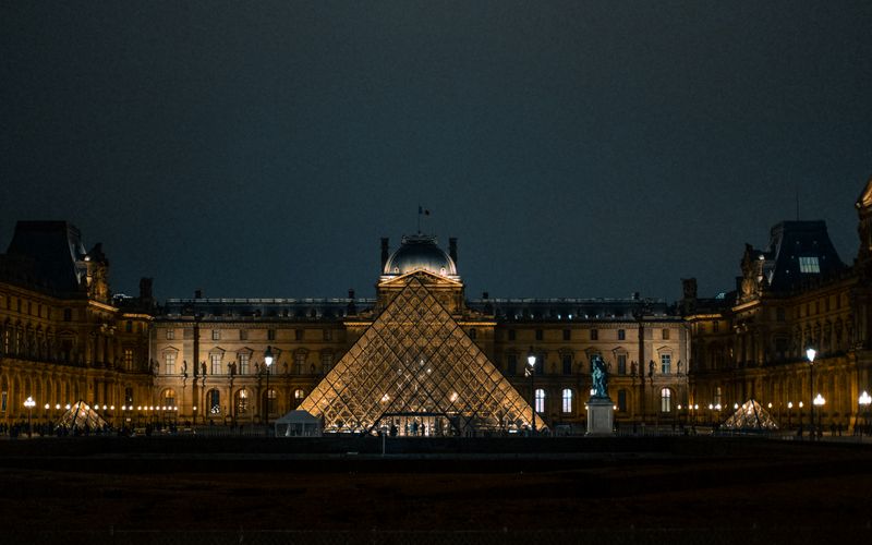 Louvre Museum glass pyramid