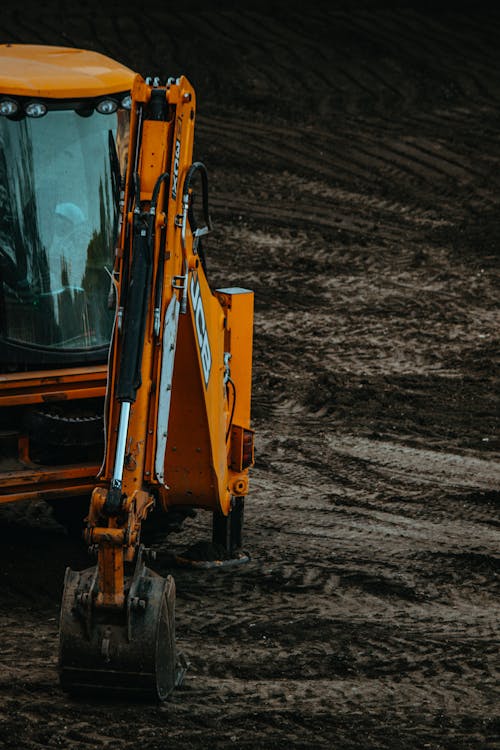 An Excavator on a Construction Site 