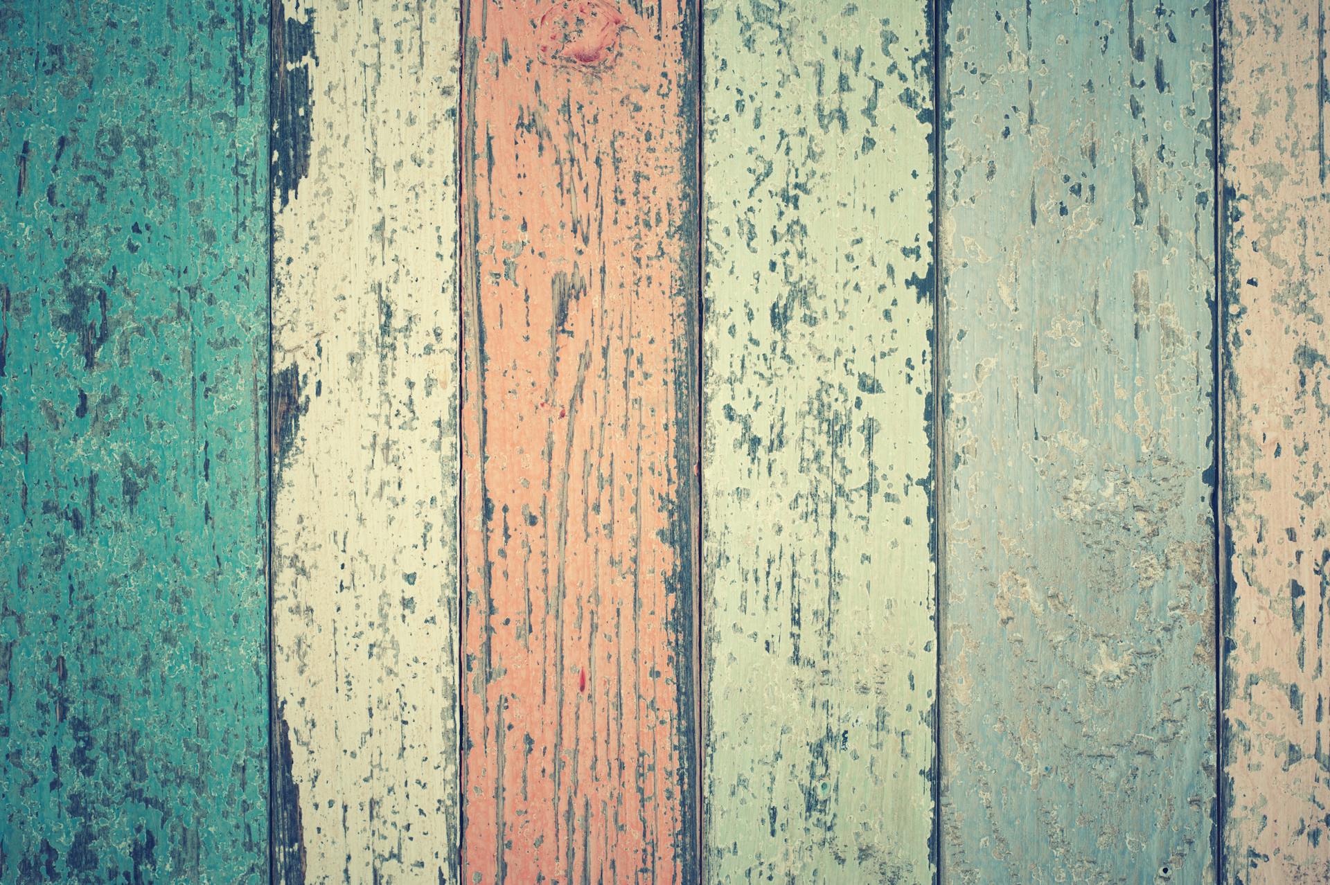 White Green and Orange Wooden Plank