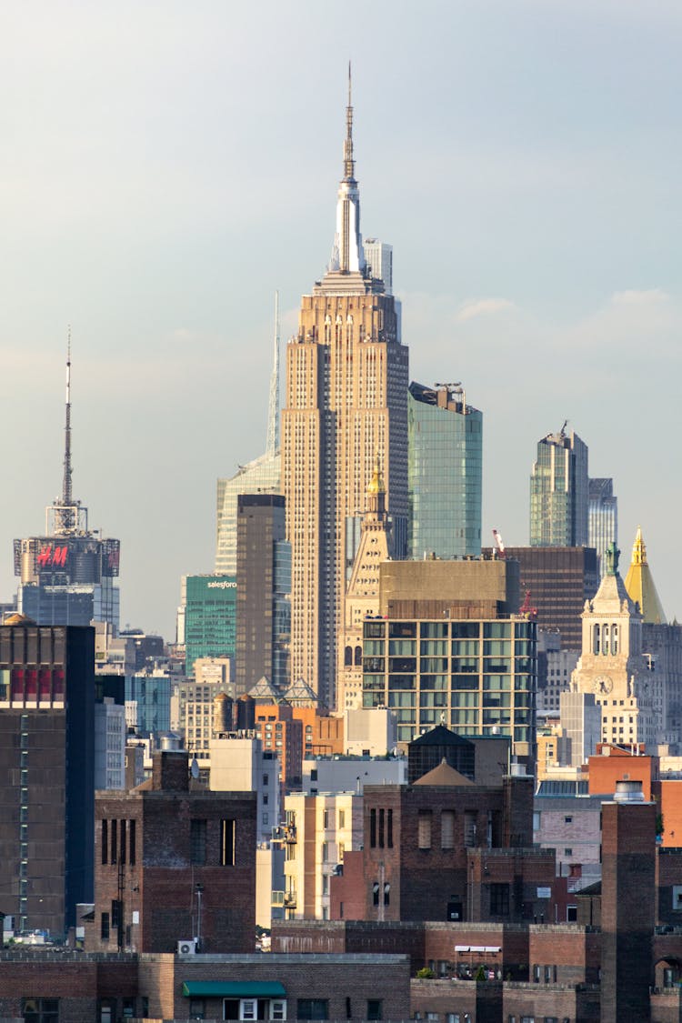 Empire State Building And Other Skyscrapers In New York, United States