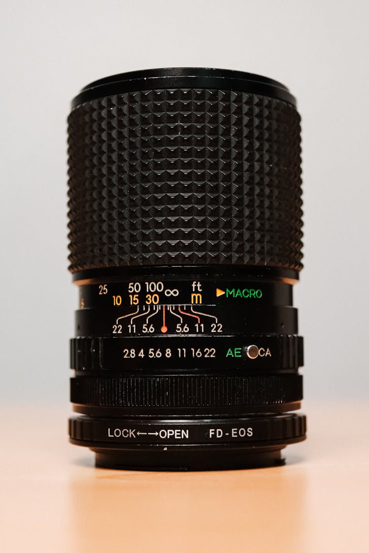 Close Up Of A Camera Lens