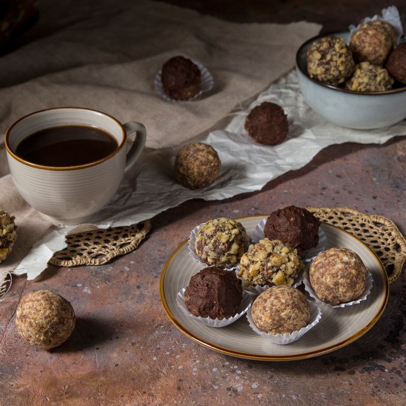 Vietnamese Coffee Date Truffles