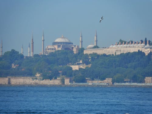 View of Hagia Sophia Mosque Under Blue Sky