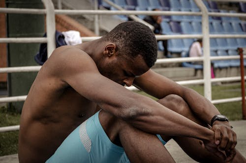 Základová fotografie zdarma na téma afroameričan, bez trička, běžec