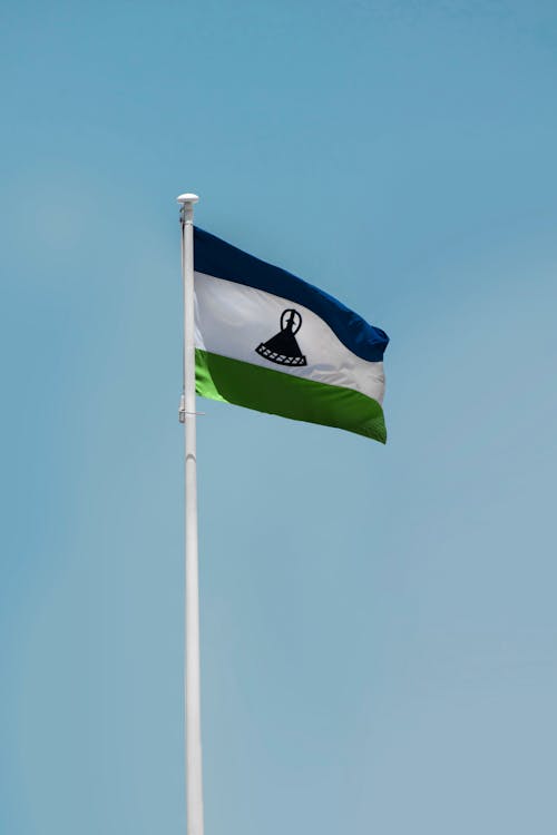 무료 국기, 깃대, 레소토의 국기의 무료 스톡 사진