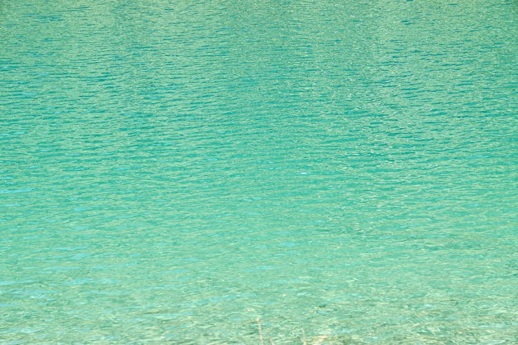 Ripples On Turquoise Sea Waters 