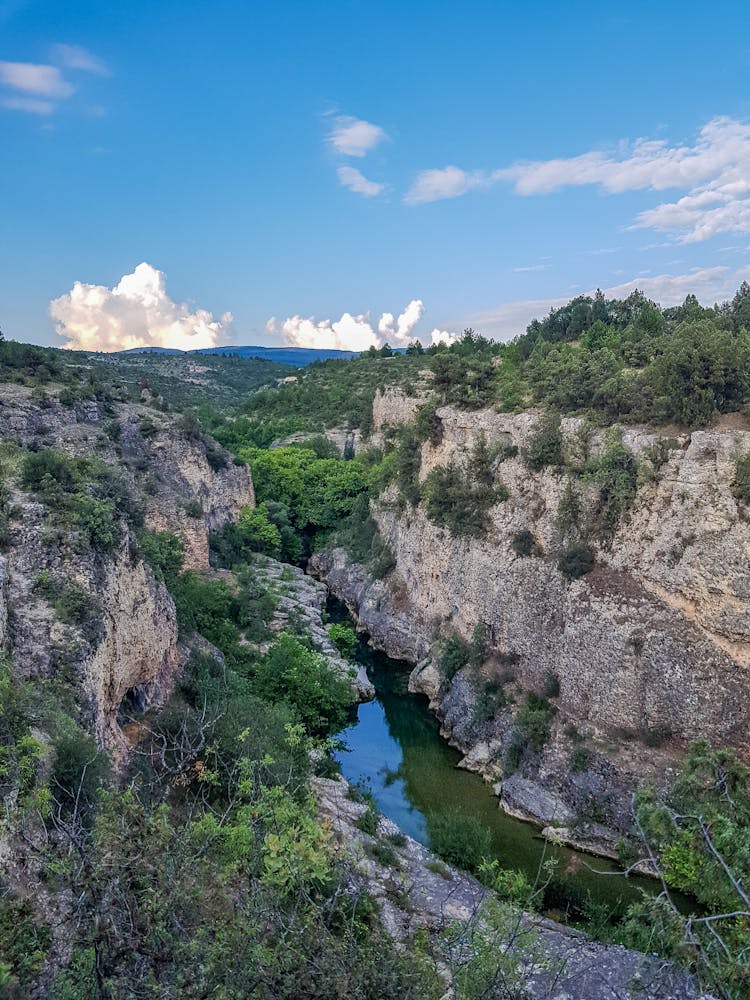 River Running Through Canyon