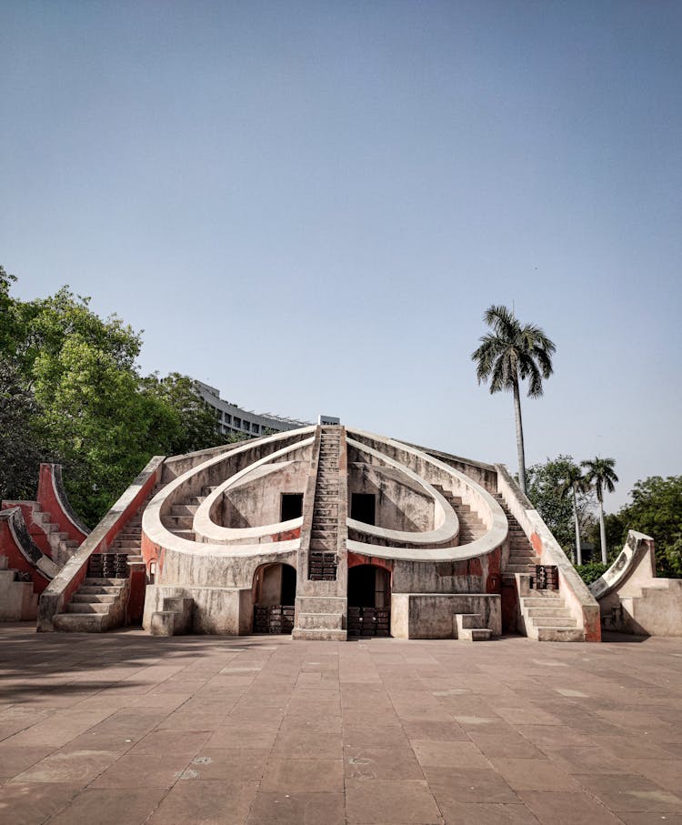 Jantar Mantar Near Green Trees Under Blue Sky