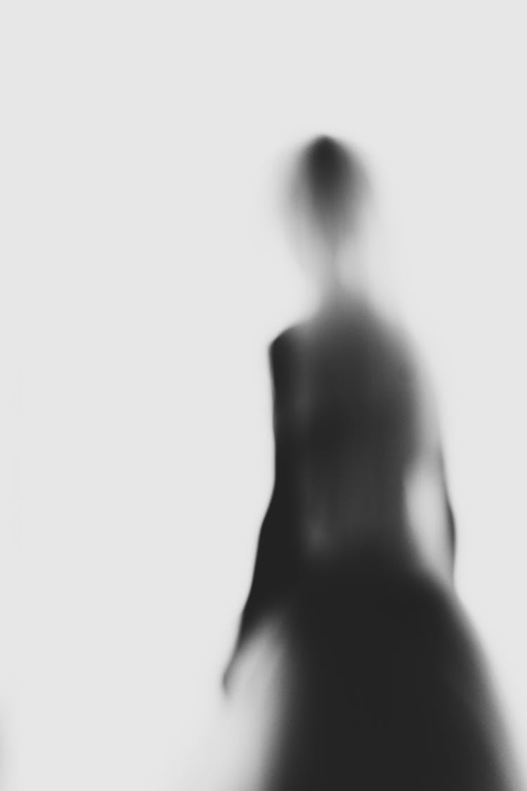 Blurred Silhouette Of A Woman 