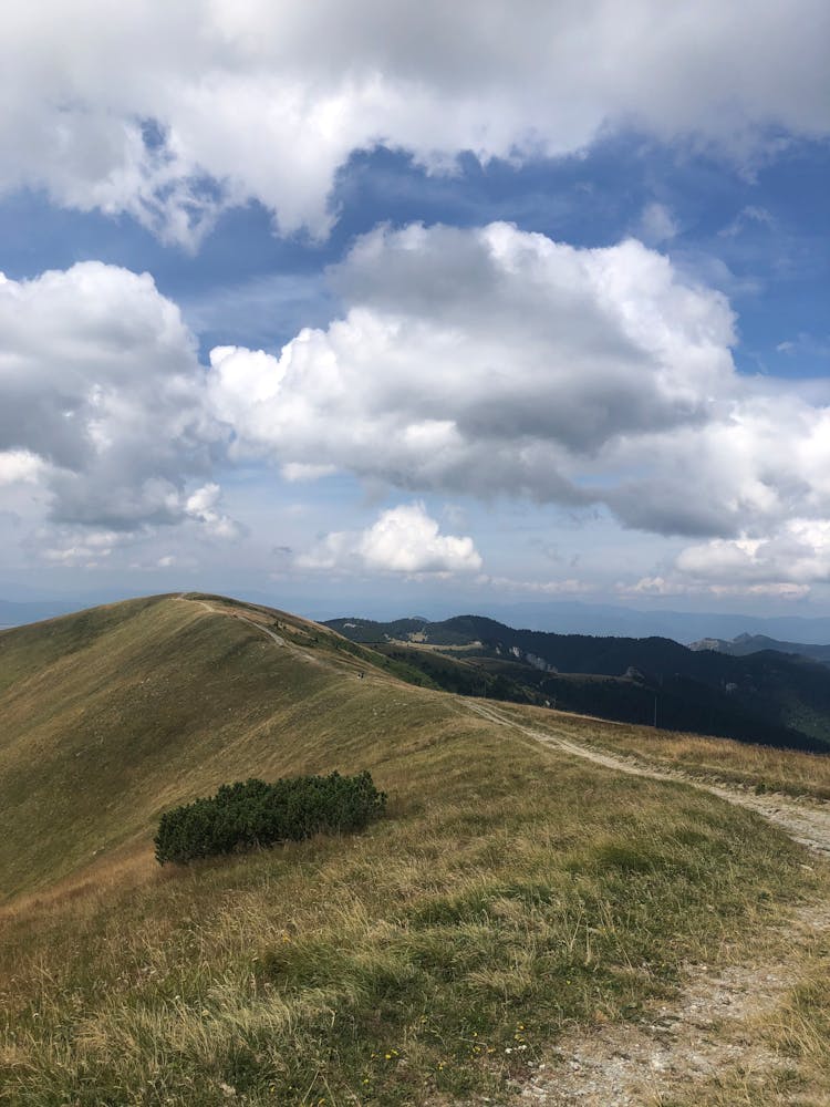 Footpath On Top Of A Mountain