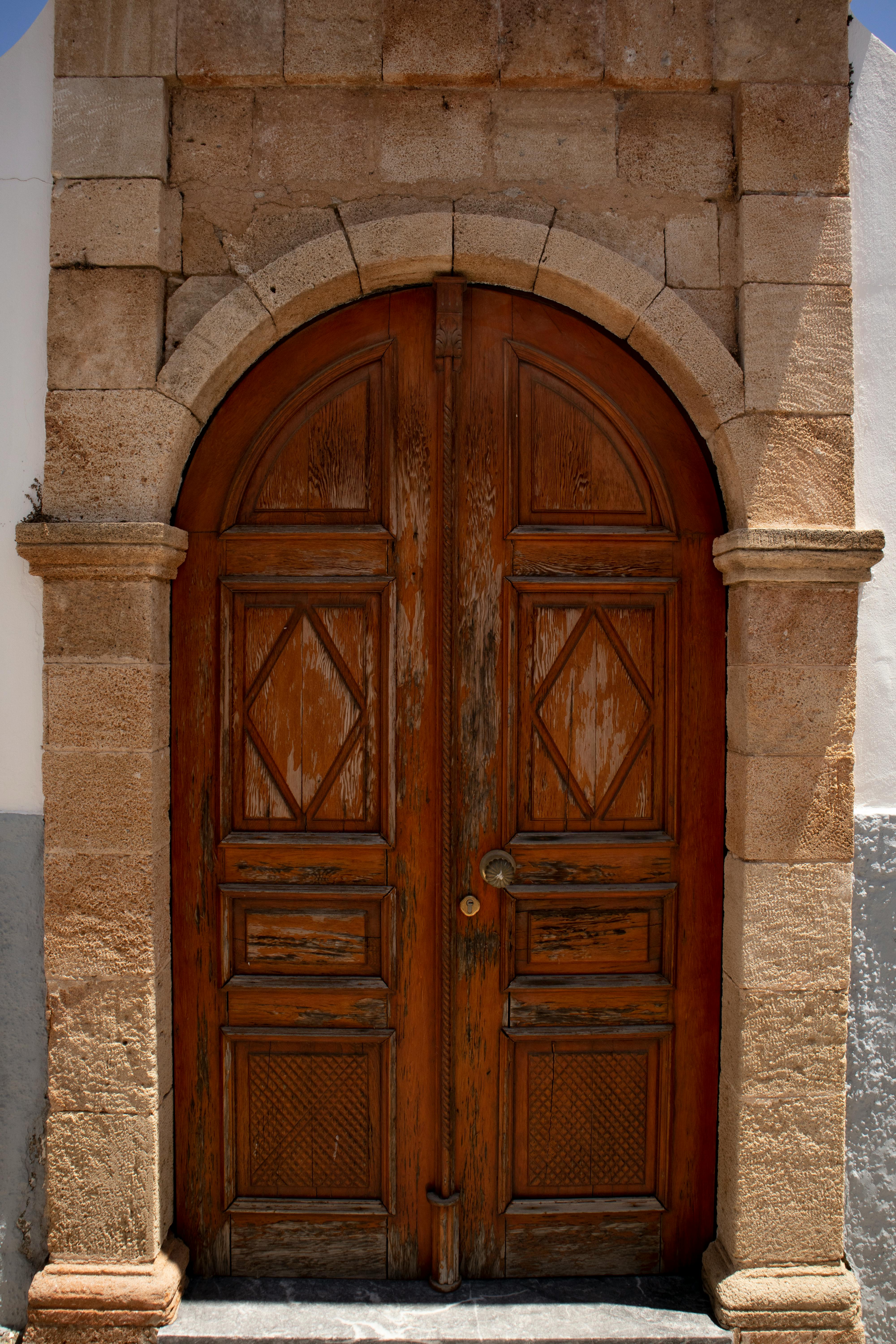 Ambush Ancient Doors There Covered Tree Stock Photo 632494289