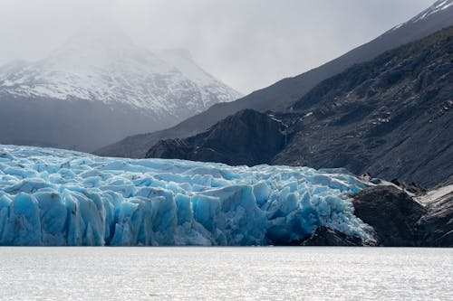 Glacier in Andes Mountains