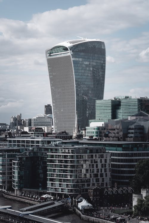 City Buildings under the Cloudy Sky