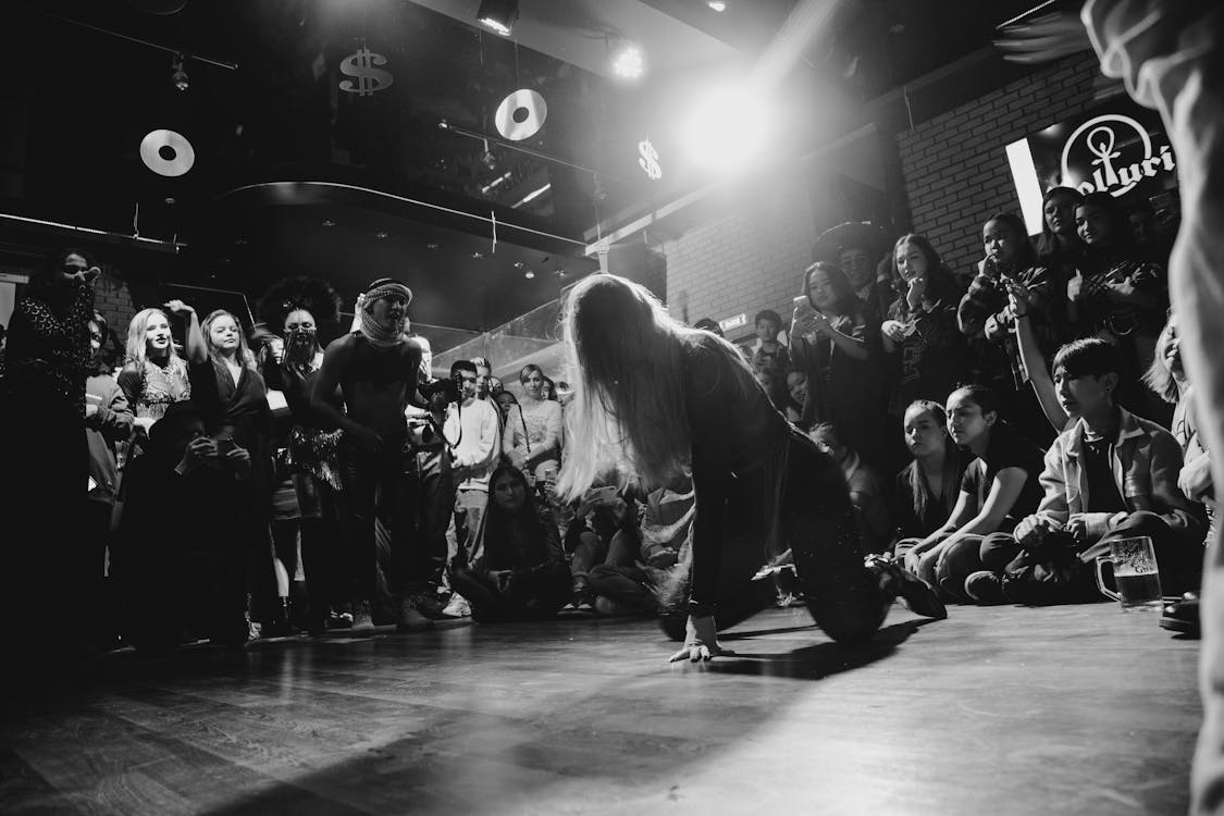 Free Crowd Watching Dancer on Stage Stock Photo