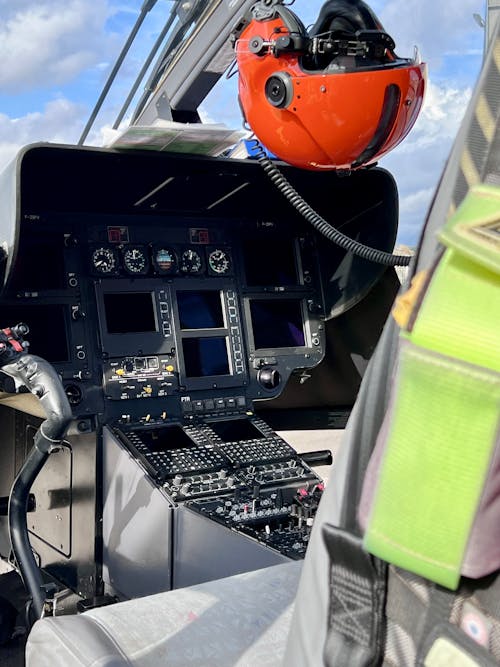 Free A Helicopter Cockpit Stock Photo