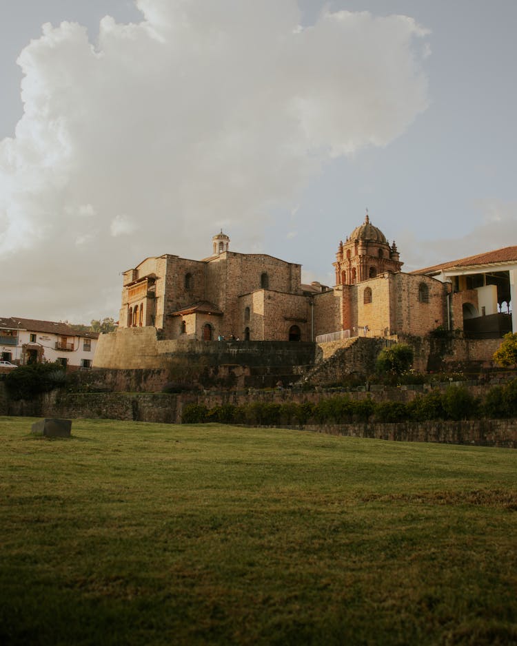 Grass Field In Front Of Convent Of Santo Domingo