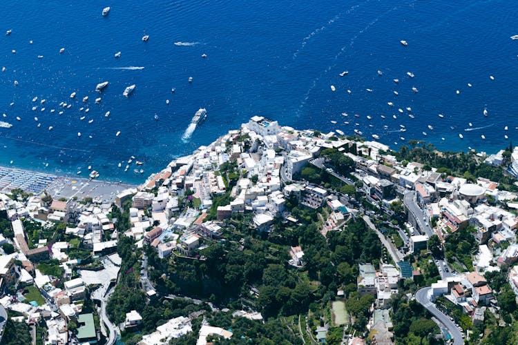 Aerial Photography Of Monte Faito Campania Italy