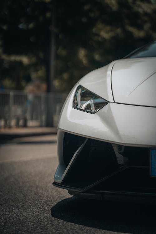 Close Up Shot of a Car Headlight