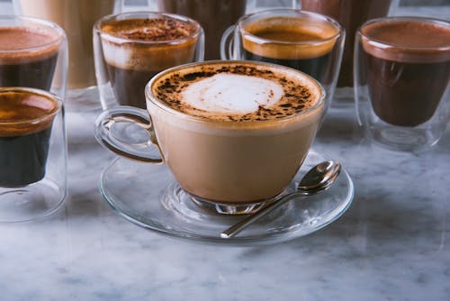 Free Close Up Shot of a Cup of Coffee Stock Photo