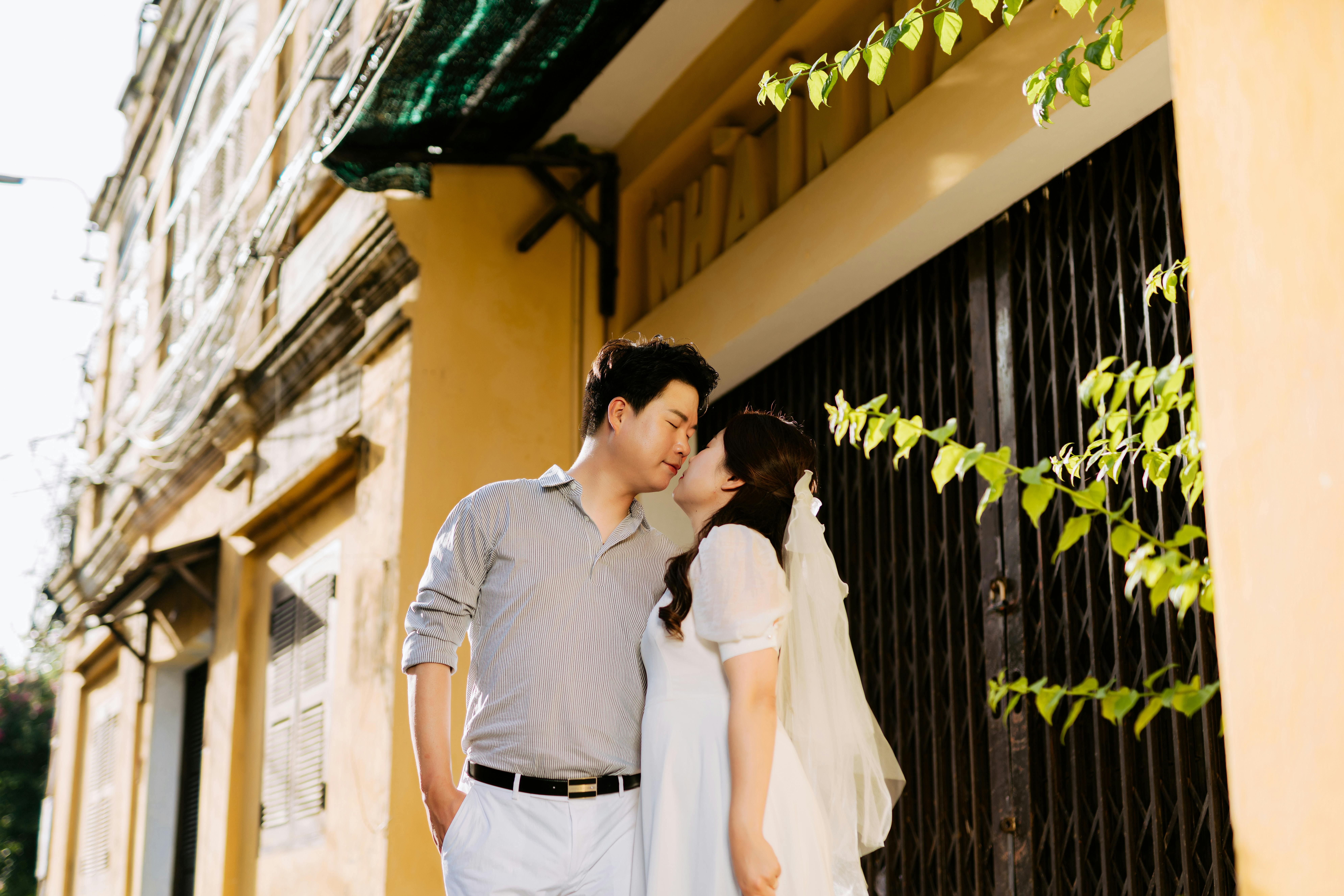 What happens during kissing?