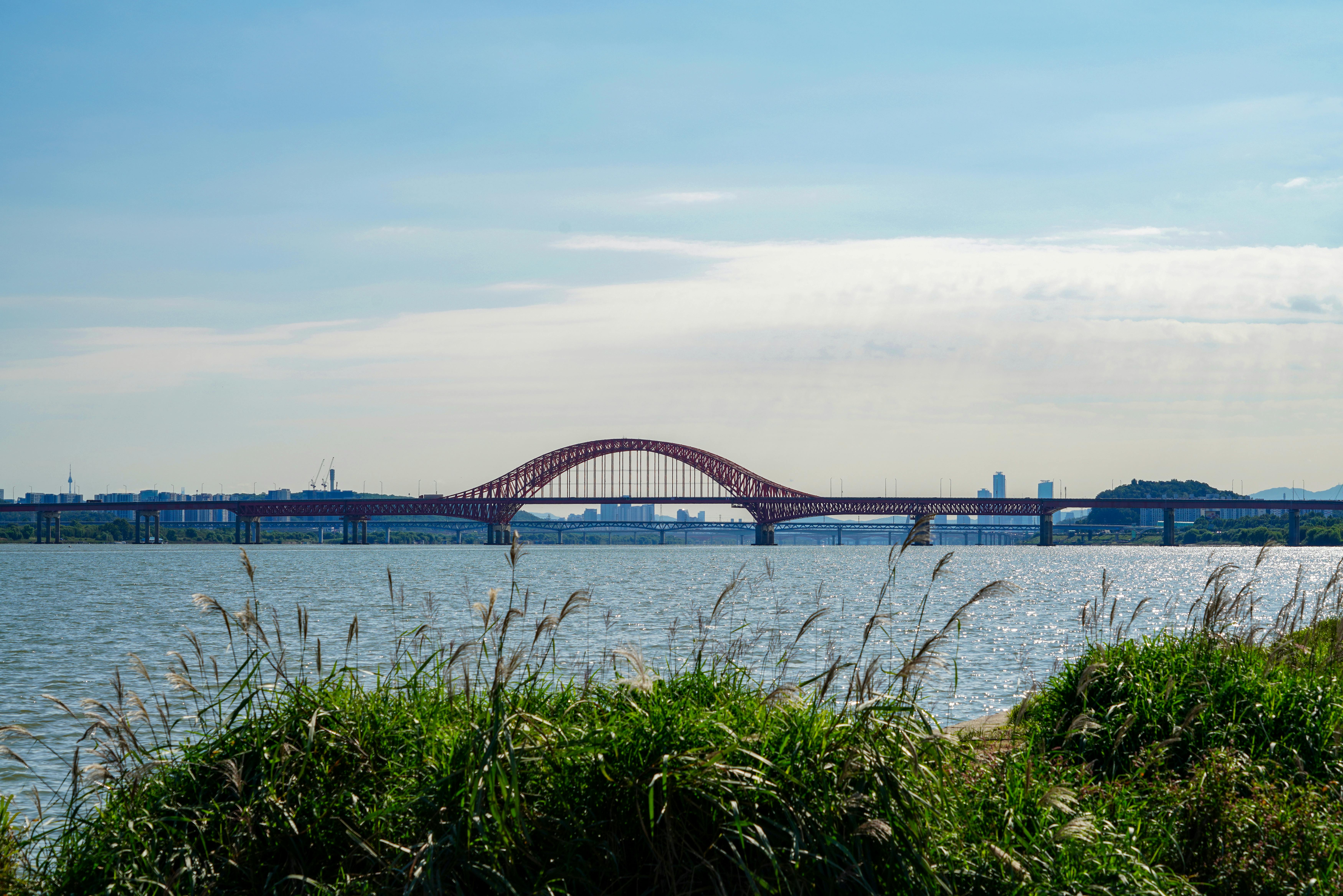 banghwa bridge across the han river in south korea