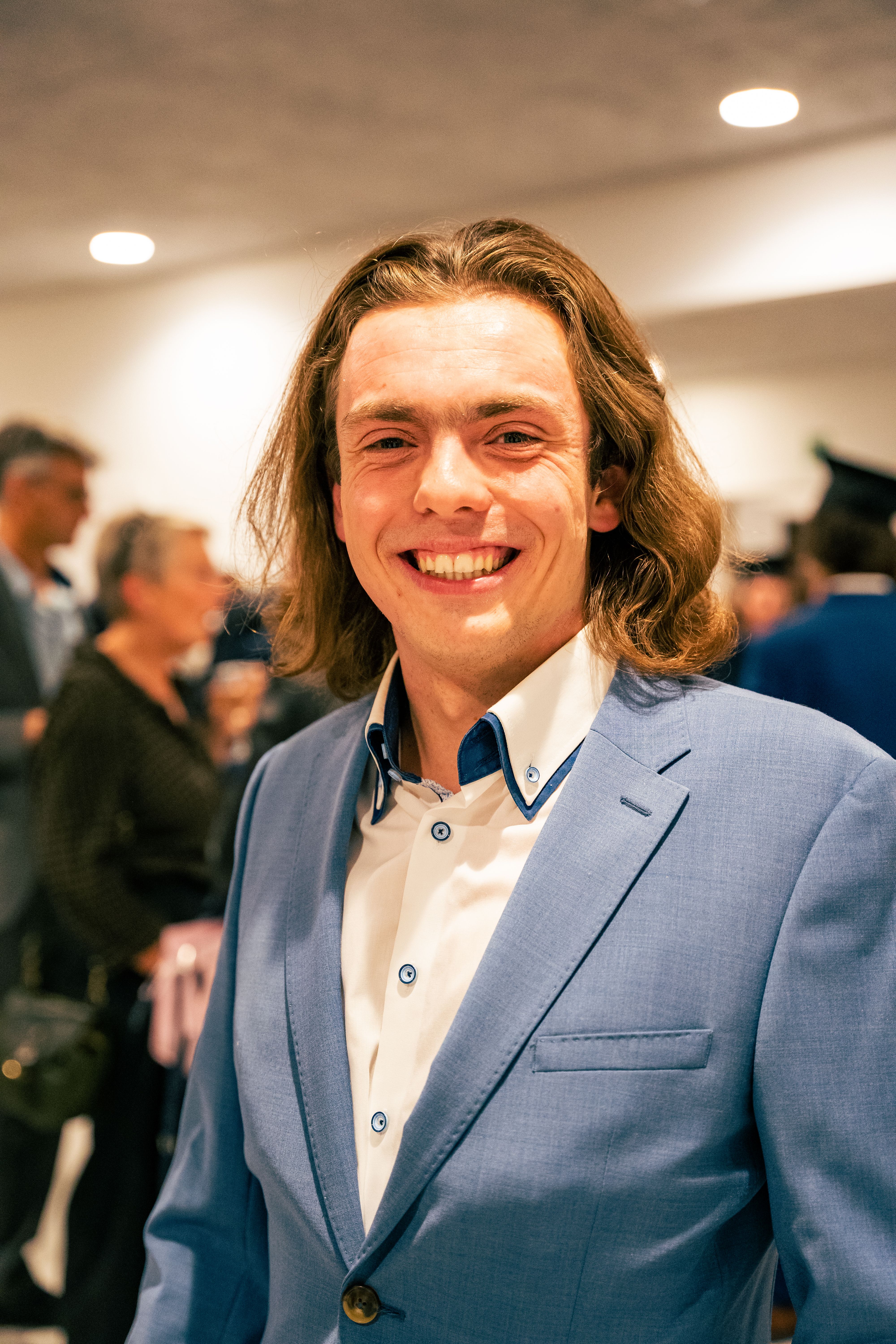 Close-Up Shot of a Man Wearing Blue Suit · Free Stock Photo