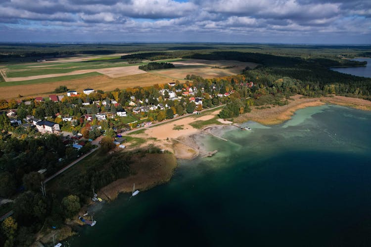 A Residential Area Near The Lake