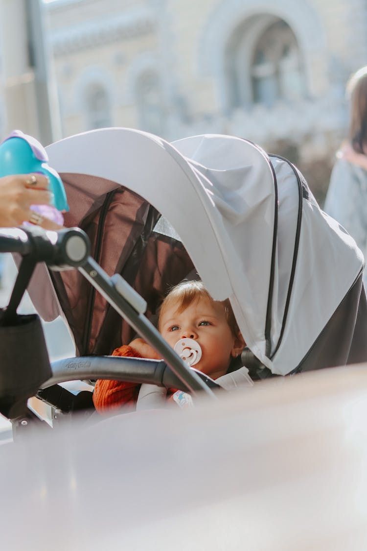 Baby In A Stroller 