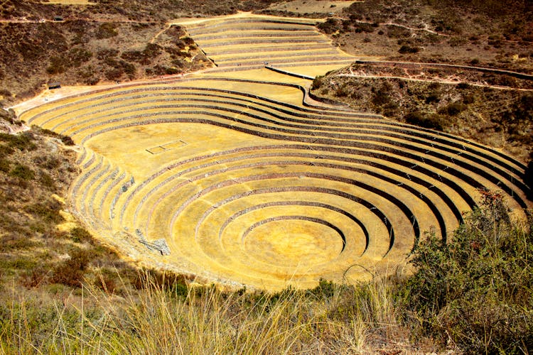 Incan Agricultural Terraces At Moray