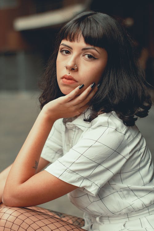 Free Young Fashionable Woman  Stock Photo