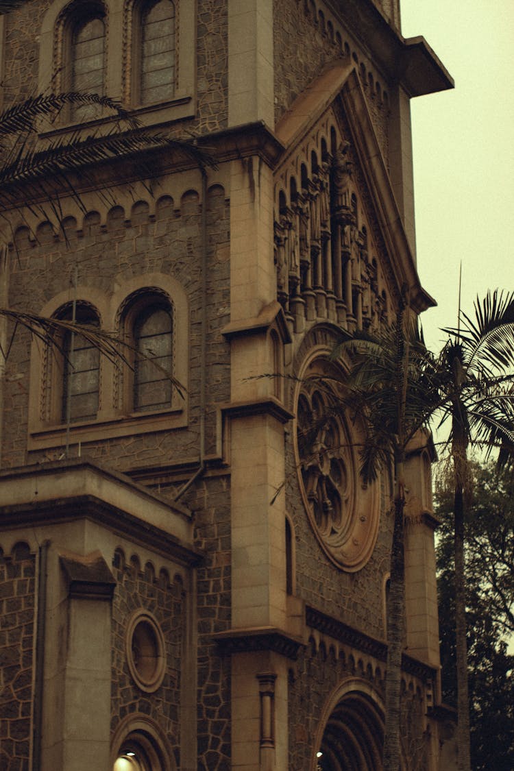 Close-up Of The Our Lady Of Consolation Parish In Sao Paulo