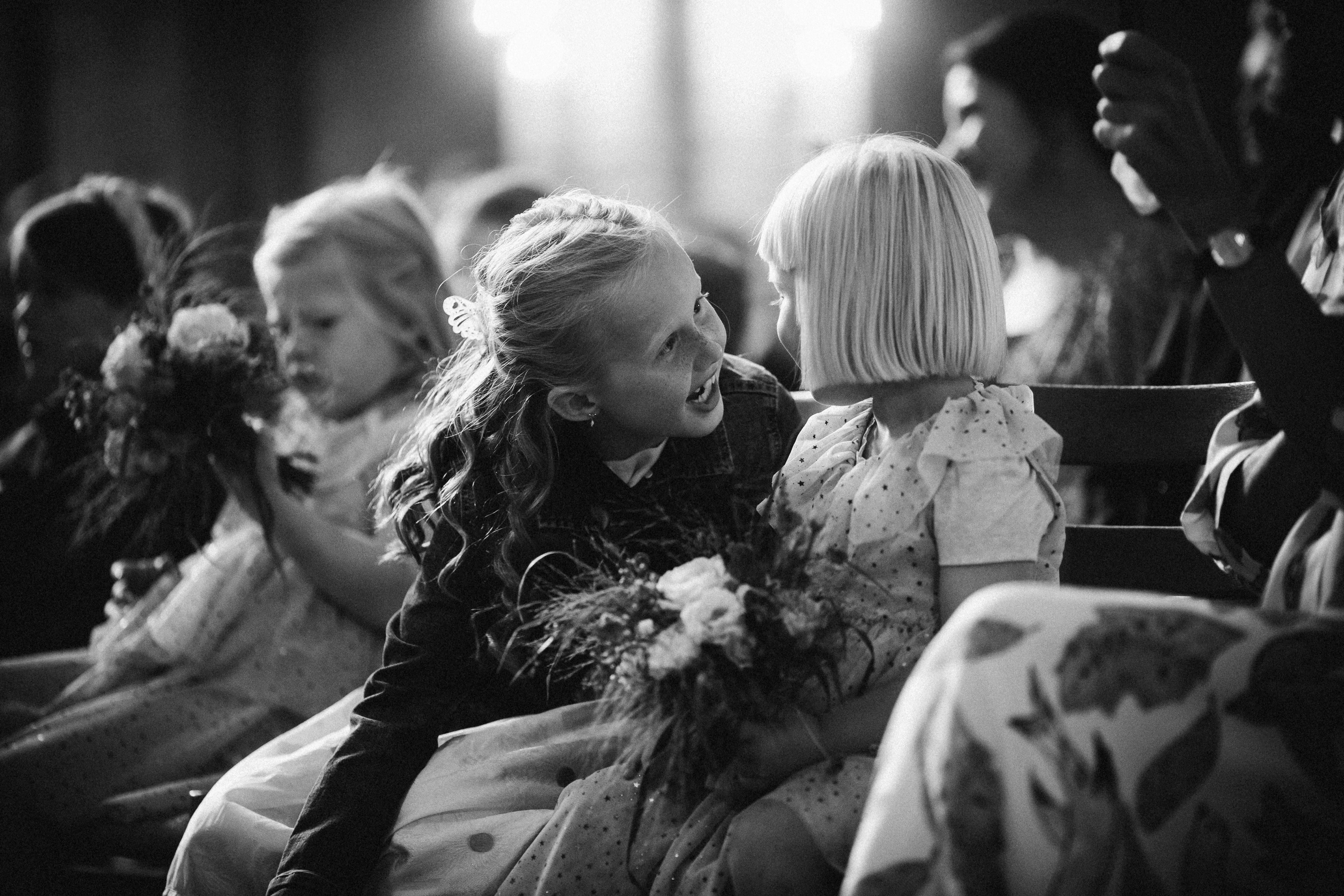 Kids Talking in Church · Free Stock Photo