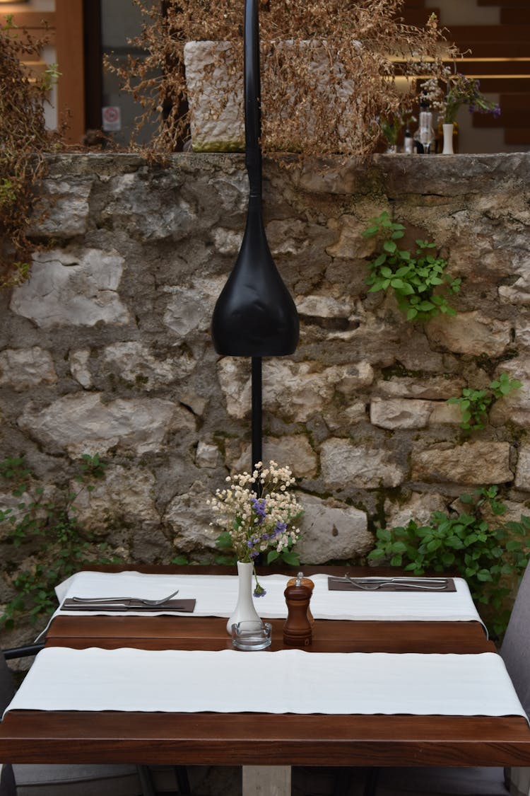 A Table In A Restaurant 