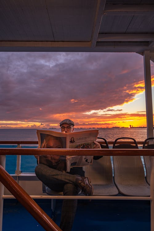 Photos gratuites de balustrade, casquette, coucher de soleil