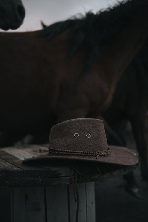 Free Close-up of a Brown Cowboy Hat Stock Photo