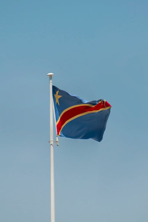 The Flag of the Democratic Republic of the Congo
