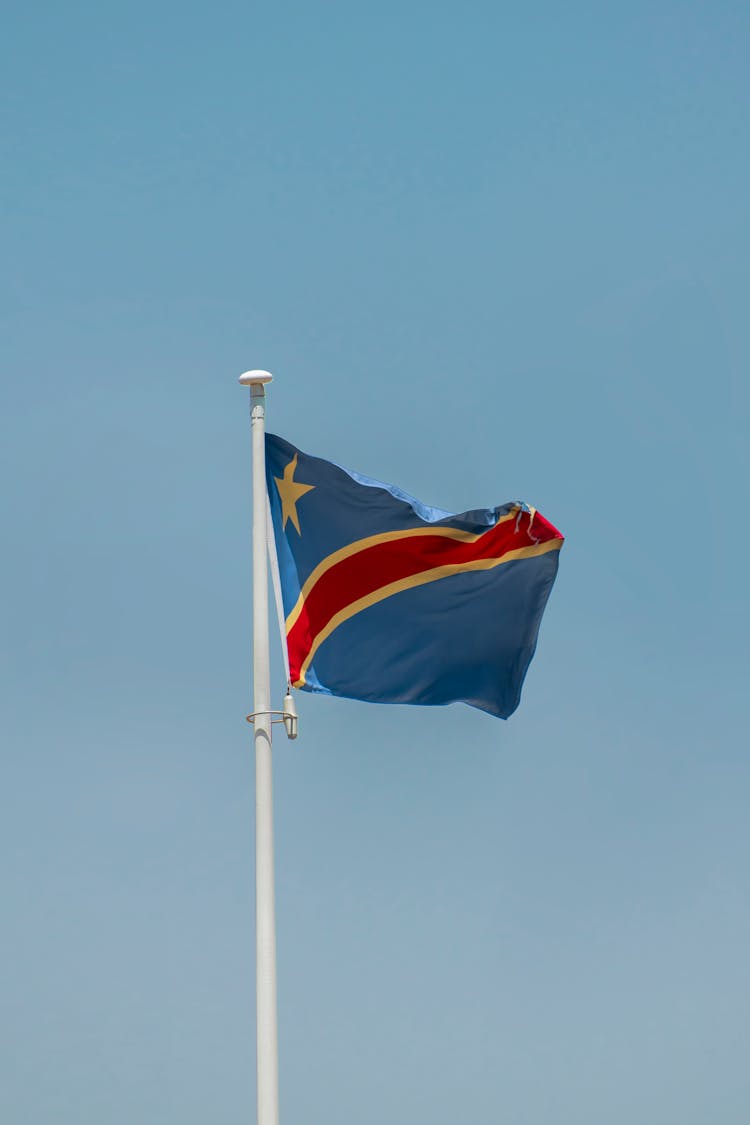 The Flag Of The Democratic Republic Of The Congo