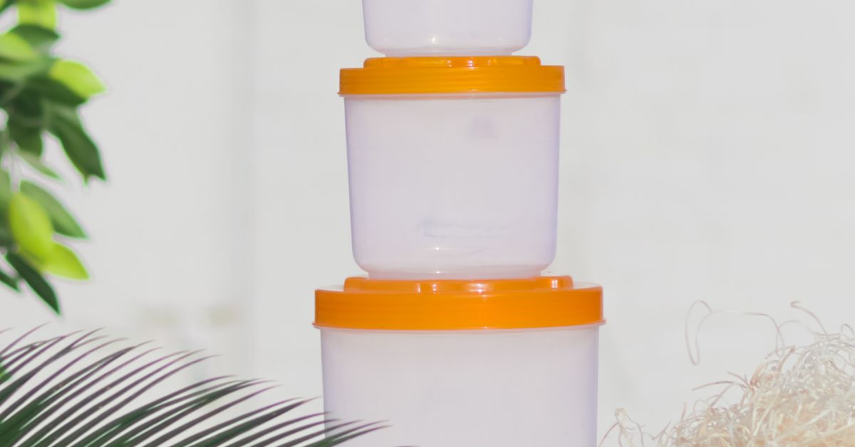 Orange Containers Close-up of Plastic Containers with Orange Lid · Free Stock Photo